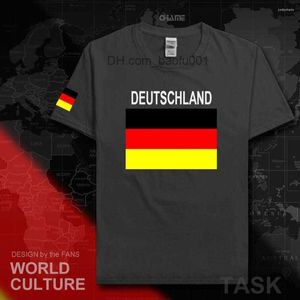 T-shirts pour hommes T-shirts pour hommes Allemagne Deutschland Shirt Man 2023 T-shirt Cotton Nation Team Tshirt Tees Meeting Fans Short Streetwear Fitness Z23628