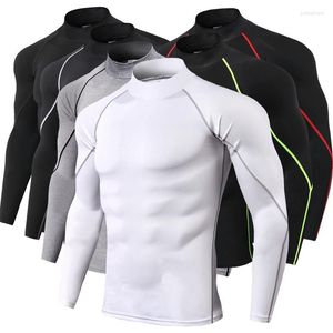 Camisetas para hombre, ropa deportiva para hombre, deportes, gimnasio, Fitness, camiseta para correr, compresión térmica, culturismo, Jogging, Top, manga larga, Rashguard