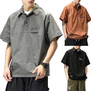 Camisetas para hombre, camiseta para hombre, jersey holgado de verano, camisetas de manga corta, camisa de trabajo, camisetas de media ropa, túnica de alta calidad sólida 2023