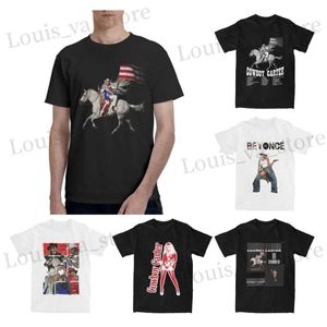 Camisetas para hombres Mujeres Mujeres Camisa Cowboy Carter Beyonce ACCESORIOS ACCESORIOS DE NUEVO NOVICIA 100% Cotton Short Slve Tour T CHISHS TRIPTO DE CUELO T240411