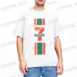 Camisetas para hombres Hombres Camiseta para mujer Seven Eleven Merch Divertido 100% Camisas de algodón Supermercado Camiseta Cuello redondo Tops Regalos de Navidad T240325