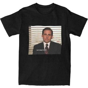 T-shirts masculins pour hommes Michael Scott T-shirt Office TV émission de télévision Cotton Top Summer rétro à manches courtes T-shirt O