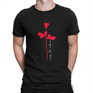 T-shirts masculins Music Band Depeche Mode cool Profitez du Mode de silence T-shirt vintage Homme Mens Tshirt Polyester Streetwear T240425