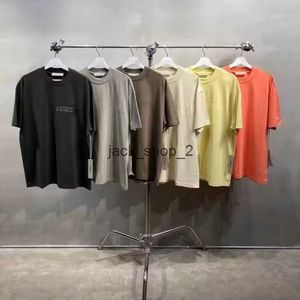 Camisetas para hombres Nueva camiseta con letras 3D Ess Diseñador de moda y pareja de mujeres 100% algodón Impresión en caliente Eu Street Wear Precio al por mayor Y6BA