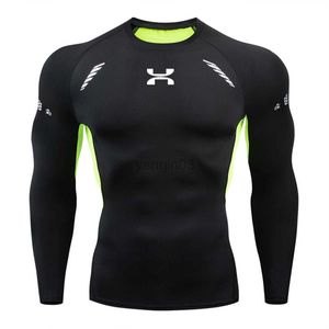 T-shirts pour hommes Nouvelle marque T-shirt à manches longues Sports T-shirt de course pour hommes Fitness Sportswear Sports Vêtements de sport de compression pour hommes J230602