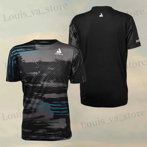 T-shirts masculins New Mens Boutique Board Hydrogène Badminton Wens Mens Fashion Short Slve Tennis Sportswear Pick Ball Ball Wear T240419