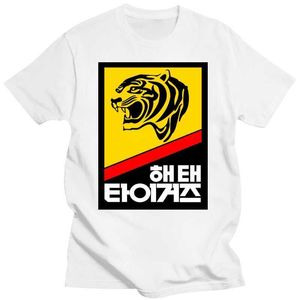 T-shirts pour hommes New Summer Tee Shirt Funny T-SHIRT HAITAI TIGERS BASEBALL KOREA RETRO 1980s GWANGJU SEOUL T-shirt personnalisé L230222