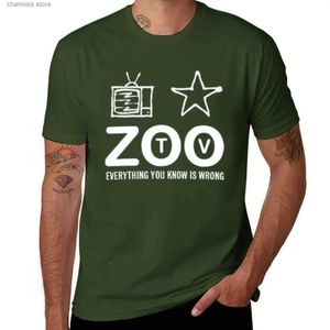 Camisetas para hombre Nuevo U2 ZOO TV DE ABEL 2017 Camiseta vintage Camiseta de manga corta Camiseta para un niño anime camisetas grandes y altas para hombre T240227