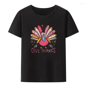 T-shirts pour hommes NG 2024 amusant dessin animé unisexe-streetwear Thanksgiving barbouillé turquie Unique imprimé T-shirt sport décontracté