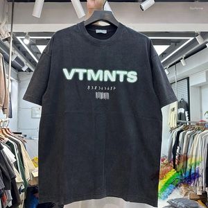 Camisetas para hombres Bonita camisa lavada Hombres Mujeres Calidad 2024ss Estilo de verano Camiseta