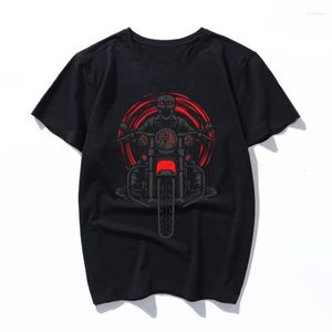 Camisetas de hombre Night Rider llegada divertida caricatura impresa mujeres hombres camisa verano manga corta señoras camisetas ropa Casual