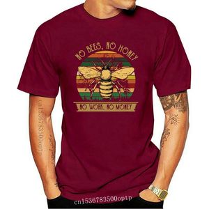 Camisetas para hombre No Bees Honey Work Money Camiseta Vintage para hombre Camiseta negra de algodón S-6Xl Camiseta con serigrafía personalizada