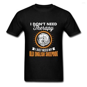 T-shirts pour hommes vieux chien de berger anglais chemise à manches courtes adulte Unique Camisa coton col rond pour l'équipe