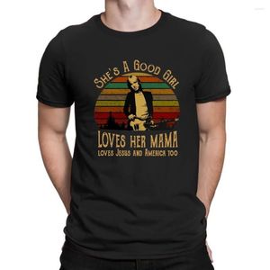 T-shirts pour hommes Petty She Is Good Girl Loves Her Mama Jesus And America Too Unisex Shirt Custom Printed Custom T-Shirts Design