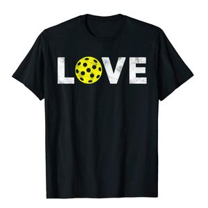 T-shirts pour hommes Chemise de cadeau d'amour Pickleball pour hommes Femmes garçons ou filles Coton Tops Tees Fitness T-shirts T-shirts Design normal