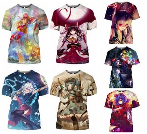 T-shirts Hommes Imprimer Anime Girl T-shirt Femmes Beach Dessins animés Tops Jeu Touhou Project Tshirt Hommes Monster Loli Yakumo Ran Hentai Tees T262Men