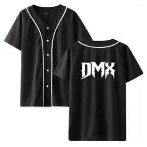 Camisetas para hombres R.I.P Rapero DMX Camisa de béisbol Hombres Mujeres Unisex Hipster Hip Hop Manga corta Jersey Tee Street Wear Tops de verano