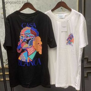 T-shirts pour hommes Real Photos CASABLANCA T-shirts Gradient Poker King de haute qualité Imprimer Hauts à manches courtes T-shirt hawaïen pour hommes Femmes T230602