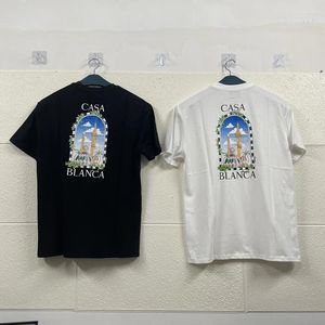 T-shirts pour hommes Real Po T-shirt Creative City Lettre Imprimé Mode Tshirt Harajuku High Street Hommes Femmes Chemise Rapide