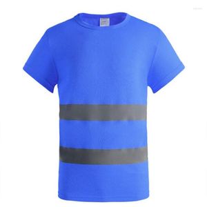 Camisetas de hombre Camiseta de seguridad reflectante Fluorescente Trabajo de alta visibilidad Hombres Verano Transpirable Correr