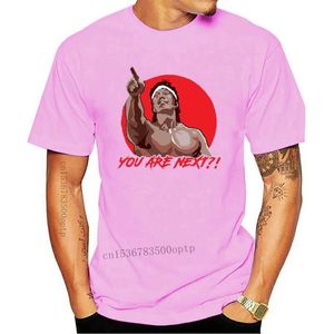 T-shirts pour hommes Retro 80's Movie Bloodsport Chong Li You Are Next 8 Bit Distressed T Shirt