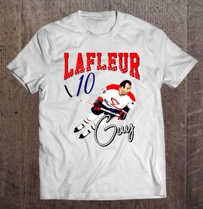 Camisetas para hombres Retro Guy Lafleur Jugador de hockey Camiseta para hombres con ropa de manga corta Camiseta Anime