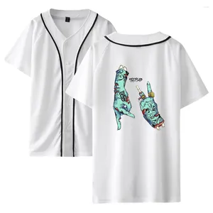 Camisetas para hombre, camiseta Rich Vagos, camisetas 2D Harajuku para hombre, camisetas de béisbol de manga corta para mujer, camisetas Kpop, ropa, cárdigan de dibujos animados a la moda