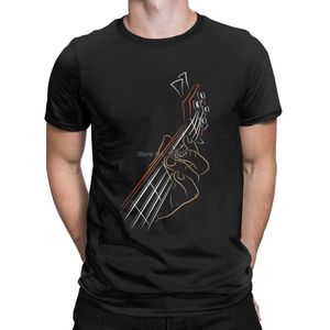 T-shirts pour hommes T-shirt de musique rock Actif Humoristique Basse Guitare O-Neck T-shirt en coton T-shirt à manches courtes Tops Harajuku Street Wear 230313