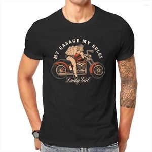 T-shirts pour hommes Rod Retro Nouveauté Chemise Classic Car Rockabilly Mes règles TShirt pour hommes Pin Up Girl Model Art Camisetas Confortable