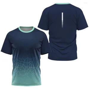 T-shirts pour hommes T-shirt de sport de course à pied d'été unisexe produits tendance à manches courtes respirant séchage rapide haut à col rond en vrac