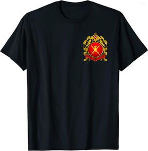 Camisetas de hombre Fuerzas terrestres del ejército ruso Camiseta de manga corta de algodón informal con cuello redondo Ropa de verano