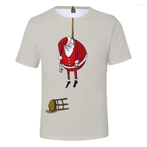 T-shirts pour hommes Chemise Hommes Femmes Noël Casual Été Manches courtes 3D Tops Adaptés Mode Fille Garçon T-shirts
