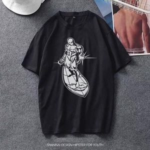 T-shirts pour hommes Silver Surfer Unisex Stars Stripes 2023 Fashion Size Shirt Tops Tees