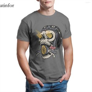 Camisetas para hombre, camiseta de motociclista con calavera, moda para parejas, lindas de gran tamaño, calidad superior 25830