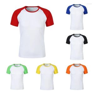 Camisetas para hombre, sublimación, camisa en blanco, camisetas de poliéster, ropa deportiva, camisetas multicolores para personalizar la imagen del logotipo impreso