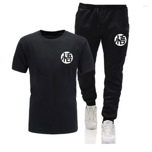 Camisetas para hombre, camiseta de marca de verano, chándal de dos piezas, trajes casuales, ropa para hombre, Tops, pantalones, sudadera para hombre H