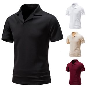 T-shirts pour hommes Summer Fashion Polo Tee Shirts T-shirt à manches courtes pour hommes Vêtements de travail à séchage rapide T-shirt noir blanc pour hommes Tops Vêtements pour hommes 230313