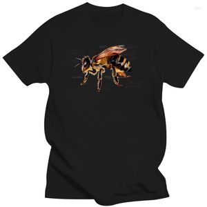 Camisetas de verano para hombre, camiseta con estampado de gráfico de anatomía de abeja de miel de manga corta para hombre, camisetas casuales divertidas, diseño de dibujos animados Harajuku Hip Hop Boy