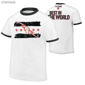 T-shirt da uomo Estate Nuova manica corta Wrestling CM Punk Migliore dal giorno Uno degli uomini T-shirt stampata 2021 T-shirt da uomo Taglia europea S ~ XL