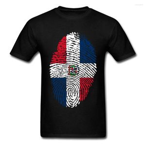 Camisetas de verano para hombre, camiseta con huella dactilar de la bandera de la República Dominicana para hombre, ropa única para hombre, camisetas Vintage, camisetas de día independientes
