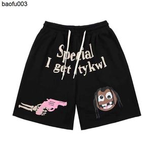 T-shirts pour hommes Shorts d'été Gun Element Print Femmes Hommes Pantalons au genou Harajuku Femme Baggy taille haute Pantalon à cinq points Cartoon y2k shorts pour hommes J230522