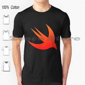 T-shirts pour hommes Swift T-Shirt Coton Hommes Femmes Motif personnalisé Os Book Android Air Objective C Language