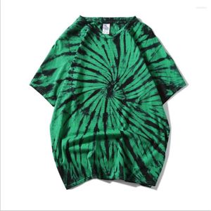 Camisetas de hombre Swirl Tie Dye T-shirt Hombres 2023 Verano Cuello redondo Hip Hop Tee Camisetas para 5 colores Drop