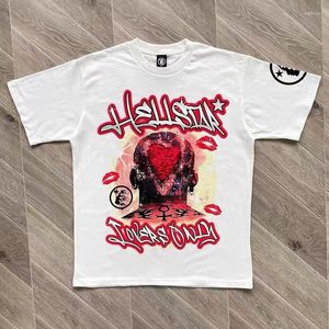 T-shirts pour hommes T-shirts Summer Hellstar Only Tee Hommes Femmes 1 T-shirt imprimé graphique rouge Hip Crewneck manches courtes Tops amples chaleur
