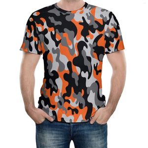 Camisetas para hombre Camisetas Camuflaje vibrante Enrejado como tema de servicio Diseño moderno Estampado gráfico Vintage Viajes Tamaño de EE. UU.