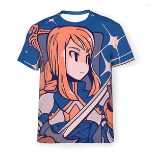 Herren-T-Shirts, Tactics Agrias-Stil, Polyester-T-Shirt, Final Fantasy, hochwertiges Design, dünnes Hemd, kurze Ärmel