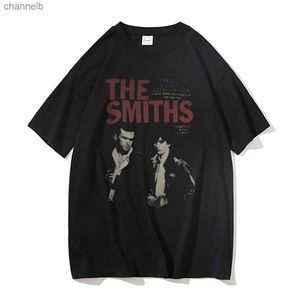 T-shirts pour hommes The Smiths Vintage Print T Shirt Homme Pur Coton Tshirt Hommes Streetwear Hommes Femmes Harajuku Alternative British Rock Band Tshirt J230217 L230518