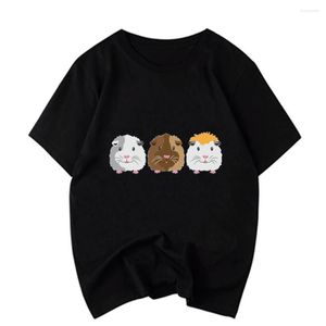 T-shirts pour hommes Trois Hamsters Tshirt Chemise de dessin animé Hommes Unisexe Mode Drôle Tops confortables