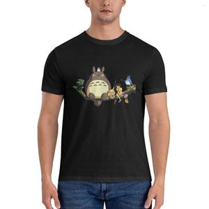 T-shirts pour hommes Totoro Trois Amis Hommes Femmes Vintage T-shirt À Manches Courtes O Cou T-Shirts Pur Coton Arrivée Vêtements