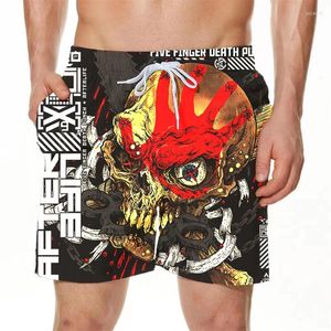 T-shirts pour hommes tendance short plage t-shirt pour enfants vêtements rouges sanglant crâne imprimé harajuku over taille chemise cool